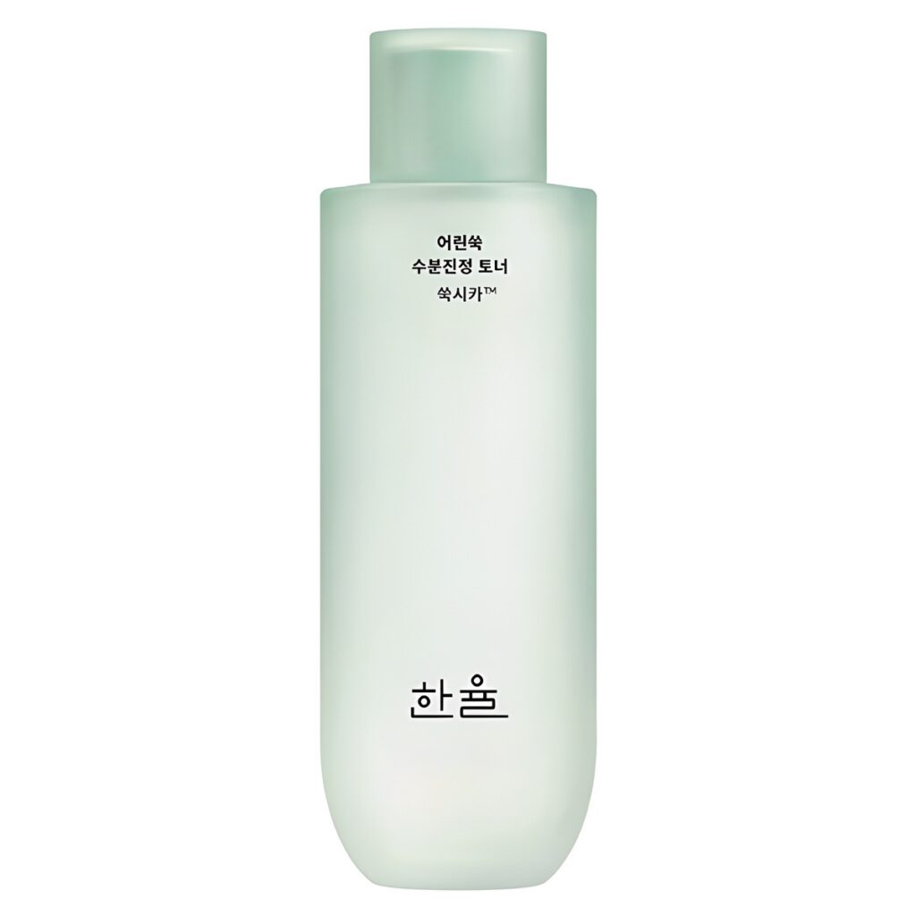 한율 어린쑥 수분 진정 토너 수분 진정 피부케어 자연유래성분 피부진정 촉촉함 제품 이미지