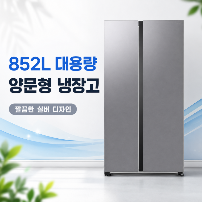 삼성전자 852L 2도어 양문형 냉장고 RS84DG5002M9 가정용 대용량 800리터